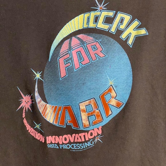 Vintage 80s 1985 Data Processing DASD Computer Technology T Shirt - Picture 4 of 4